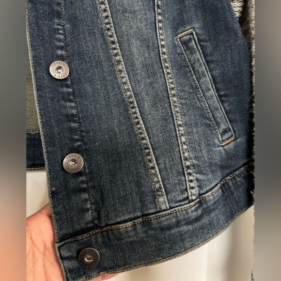 TORRID | Denim French Terry Jacket - Picture 7 of 10